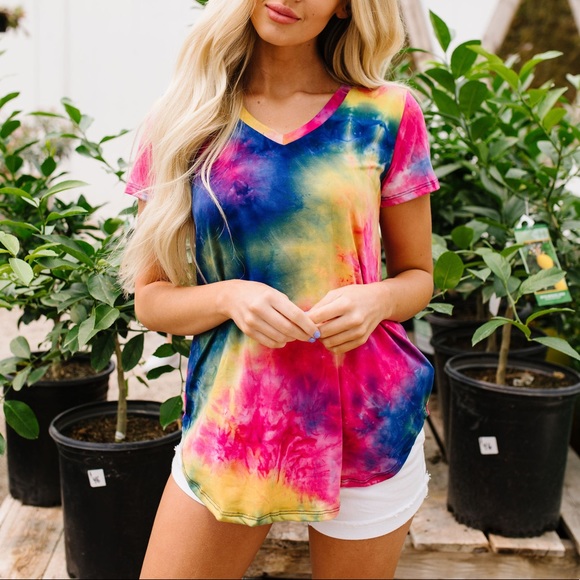 Sapphire Tie Dye Fantasy Top - Picture 5 of 9